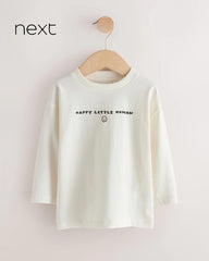 NEXT HAPPY LITTLE HUMAN LONG SLEEVE T-SHIRT