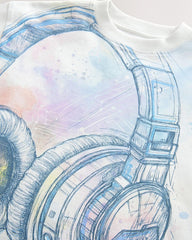 NEXT HEADPHONES RELAXED FIT SHORT SLEEVE GRAPHIC PRINT T-SHIRT
