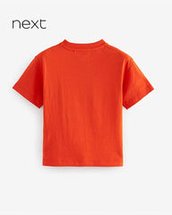 NEXT HOT ORANGE SMILE PRINT T-SHIRT