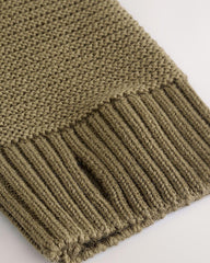 NEXT KHAKI GREEN UTILITY KNITTED HOODED JUMPER