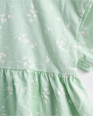 NEXT LIGHT GREEN PRINTED DRESS