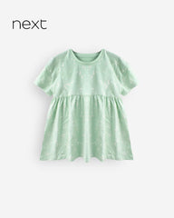 NEXT LIGHT GREEN PRINTED DRESS