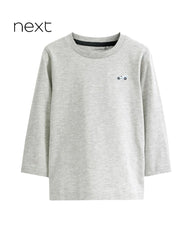 NEXT LIGHT GREY LONG SLEEVE T-SHIRT