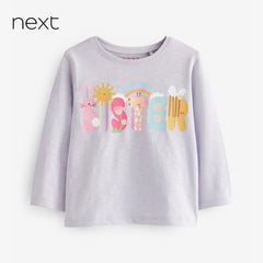 NEXT LILAC LONG SLEEVE SISTER T-SHIRT