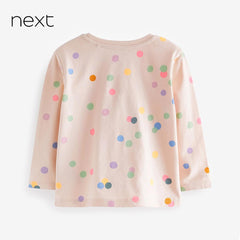 NEXT LONG SLEEVE POLKA DOTTED T-SHIRT