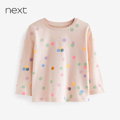 NEXT LONG SLEEVE POLKA DOTTED T-SHIRT