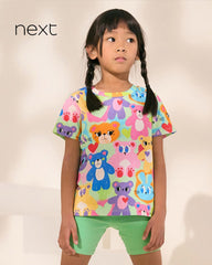 NEXT MULTI BRIGHT ANIMAL PRINT T-SHIRT