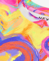 NEXT MULTI BRIGHT HEARTS COTTON T-SHIRT