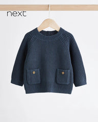 NEXT NAVY KNITTED JUMPER