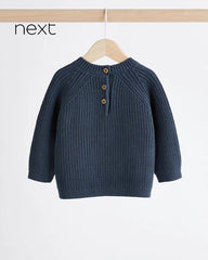 NEXT NAVY KNITTED JUMPER