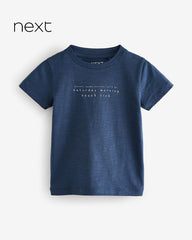 NEXT NAVY SATURDAY MORNING SHORT SLEEVE T-SHIRT