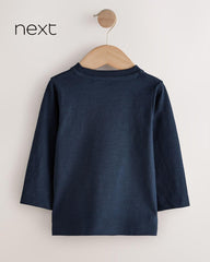 NEXT NAVY TRANSPORT LONG SLEEVE T-SHIRT