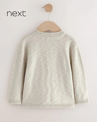 NEXT NEUTRAL KNITTED HENLEY JUMPER