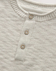 NEXT NEUTRAL KNITTED HENLEY JUMPER