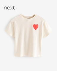 NEXT OFF WHITE BIG HUGS BACK PRINT SHORT SLEEVE T-SHIRT