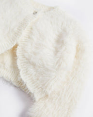 NEXT OFF WHITE FLUFFY SHRUG CARDIGAN