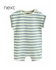 NEXT OFF WHITE STRIPED PRINTED ROMPER