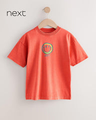 NEXT ORANGE SMILE 24/7 SHORT SLEEVE T-SHIRT