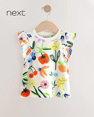NEXT OVERALL FLOWER VEST TOP