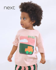 NEXT PINK COTTON BEEP BEEP T-SHIRT