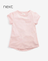 NEXT PINK DAISY POCKET T-SHIRT