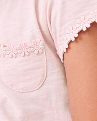 NEXT PINK DAISY POCKET T-SHIRT
