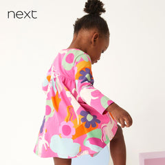NEXT PINK UNICORN JERSEY DRESS