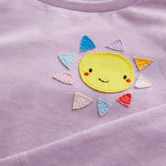 NEXT PURPLE LONG SLEEVE COTTON T-SHIRT