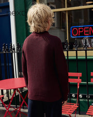 NEXT PURPLE UTILITY ZIP NEXT KNITTED JUMPER