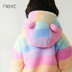 NEXT RAINBOW SOFT FLEECE JACKET WITH HOOD