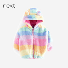 NEXT RAINBOW SOFT FLEECE JACKET WITH HOOD
