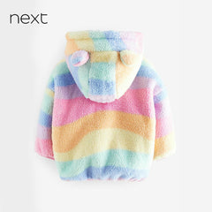NEXT RAINBOW SOFT FLEECE JACKET WITH HOOD