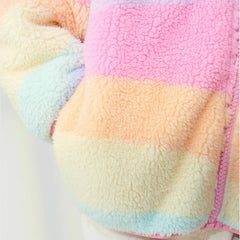 NEXT RAINBOW SOFT FLEECE JACKET WITH HOOD