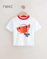 NEXT RED CRAB SHORT SLEEVE GRAPHIC T-SHIRT