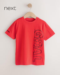 NEXT RED GOAL PRINTED SHORT SLEEVE T-SHIRT