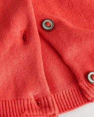 NEXT RED PLEATED SLEEVE COTTON CARDIGAN