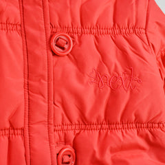 NEXT RED PUFFER JACKET WITH HOOD