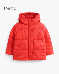 NEXT RED PUFFER JACKET WITH HOOD