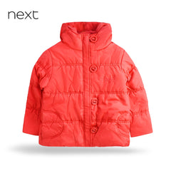 NEXT RED PUFFER JACKET WITH HOOD
