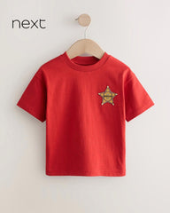 NEXT RED SHORT SLEEVE SHERIFF T-SHIRT