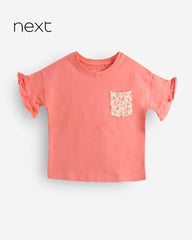 NEXT SHORT SLEEVE CONTRASTING POCKET TOP