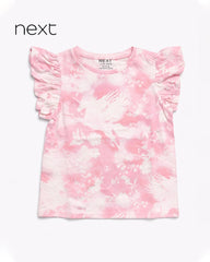 NEXT SLEEVELESS TIE DYE FRILLED TOP