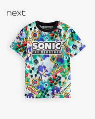 NEXT SONIC THE HEDGEHOG PRINTED SHORT SLEEVE T-SHIRT