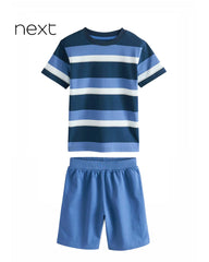 NEXT STRIPED REGULAR FIT T-SHIRT WITH SHORT SET