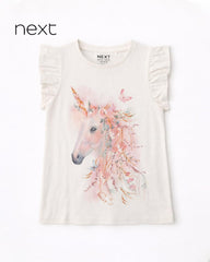NEXT UNICORN SEQUINED FRILL TOP