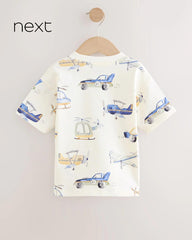 NEXT WHITE CLASSIC TRANSPORT SHORT SLEEVE T-SHIRT