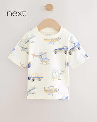 NEXT WHITE CLASSIC TRANSPORT SHORT SLEEVE T-SHIRT