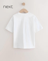 NEXT WHITE CROCODILE RELAXED FIT SHORT SLEEVE T-SHIRT