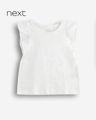 NEXT WHITE FRILLED SLEEVELESS TOP