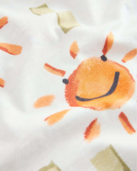 NEXT WHITE HAPPY FACE PRINTED T-SHIRT